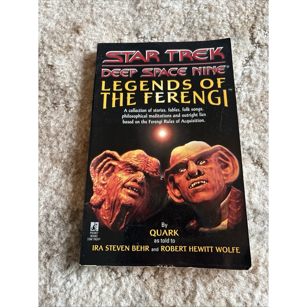Star Trek DS9 Legends of the Ferengi Paperback Book Quark Ira Steven Behr 1997